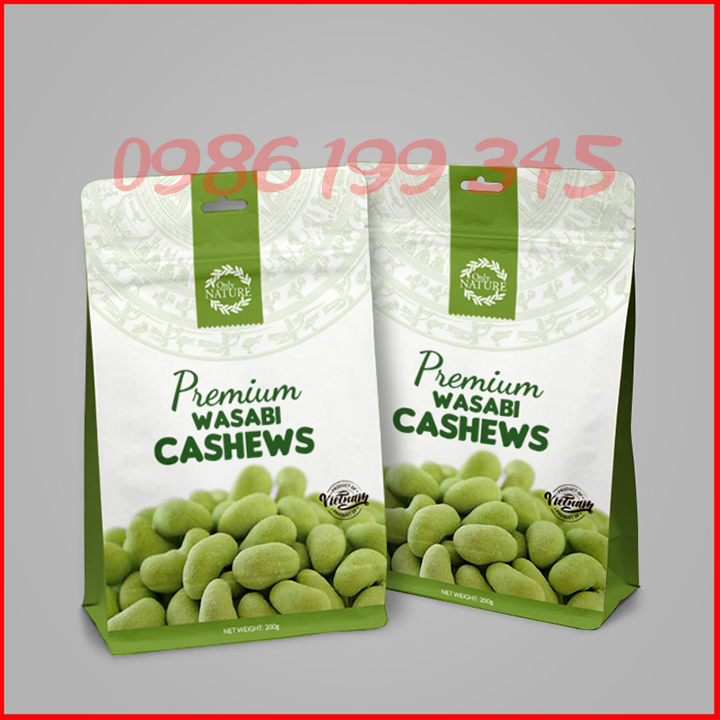 Hạt Điều Wasabi Only Nature 200gr / Túi  ( Hàng xuất khẩu)