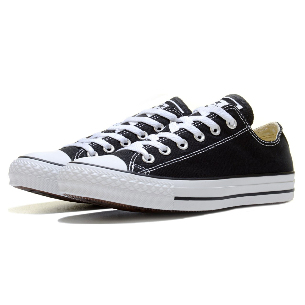 [HCM]Giày Vải Sneaker  CV Cổ Thấp Màu Đen Nam