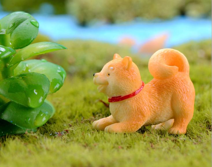 HCMMô hình chú chó shiba trang trí tiểu cảnh terrarium chậu cây cảnh sen  đá xương rồng để bàn trang trí bánh kem  Lazadavn