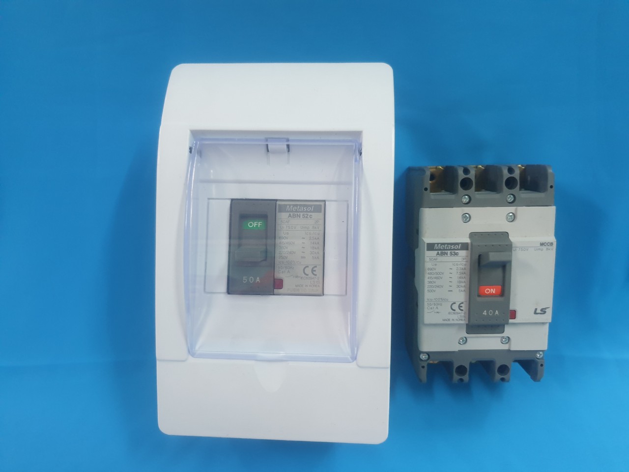 CB có nắp , CB Korea MCCB