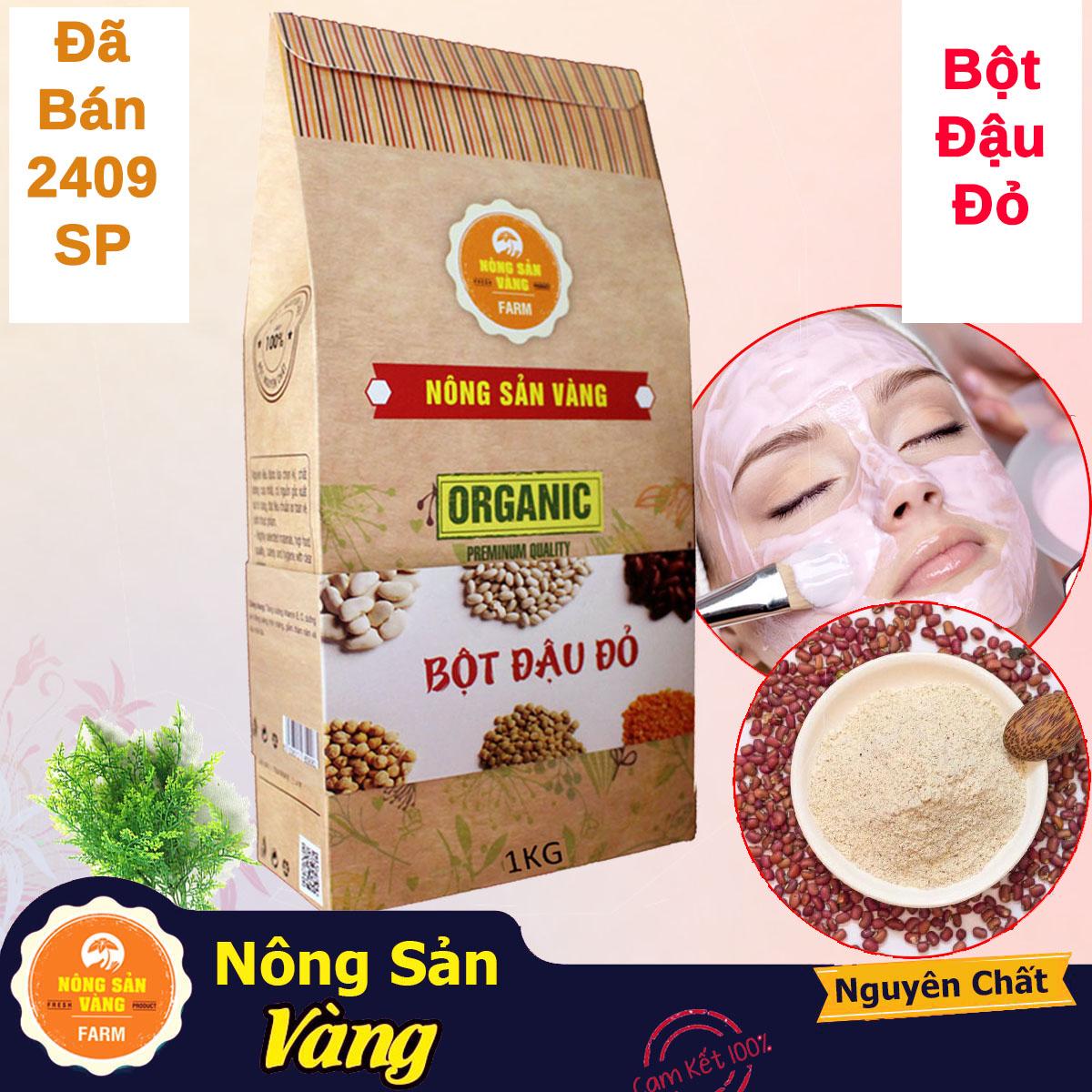 [HCM]Bột Đậu Đỏ Nguyên Chất 1Kg dưỡng da tẩy tế bào chết làm hồng da - Nông Sản Vàng