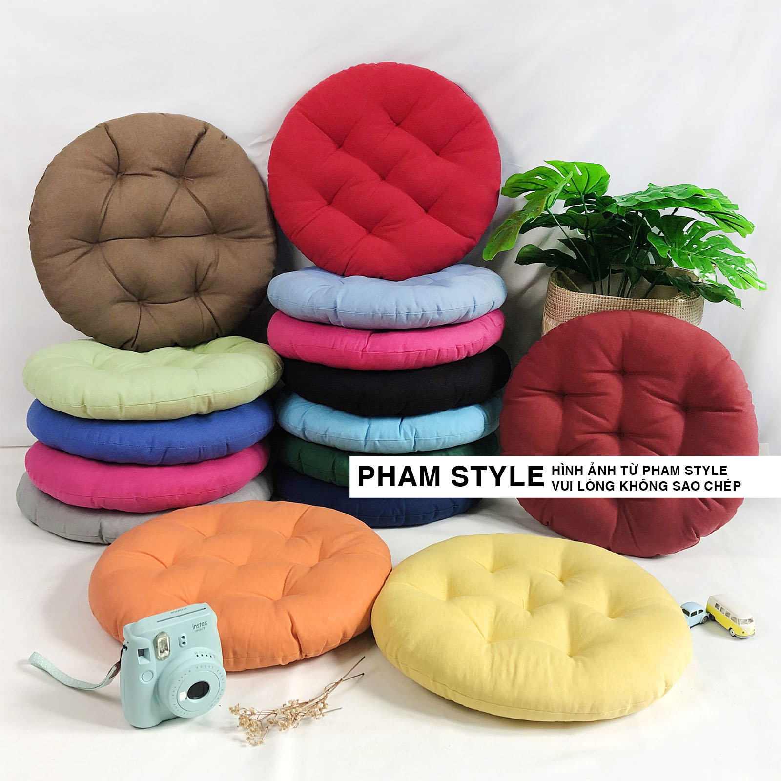 Đệm Tròn Ngồi Bệt COLOR (40,45,50cm)