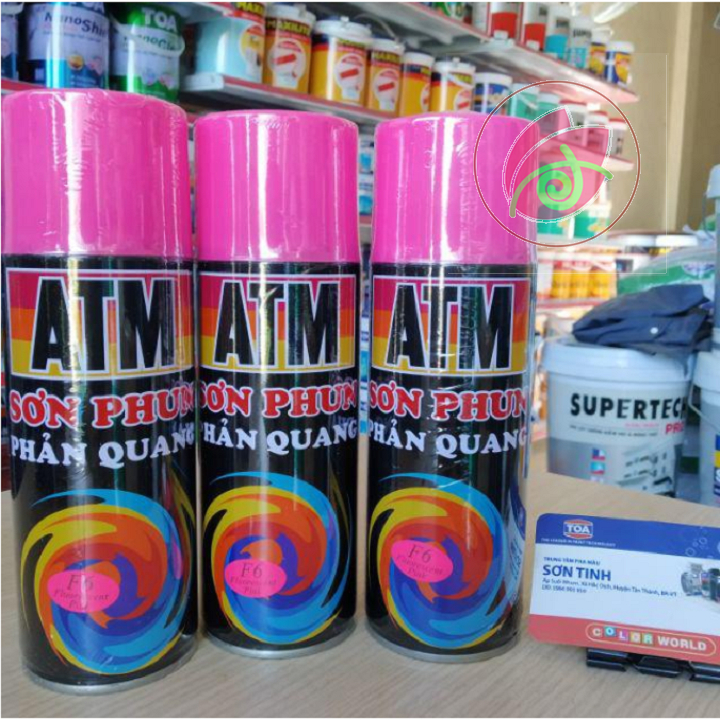 Sơn xịt phản quang ATM màu hồng F6
