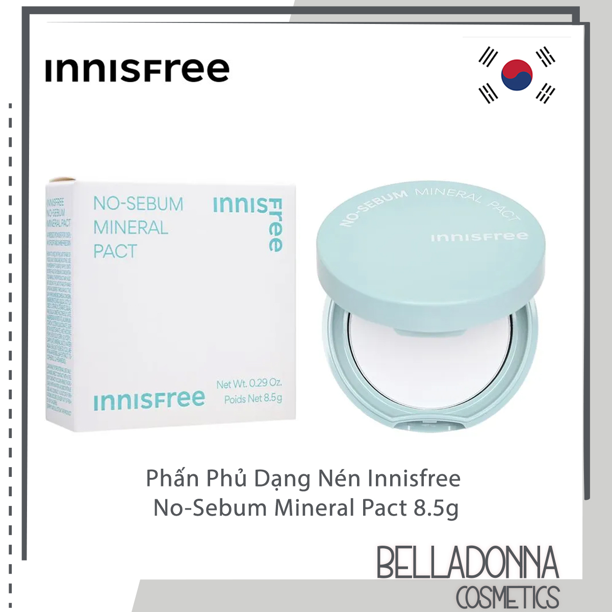 Innisfree No-Sebum Mineral Pact 8.5g