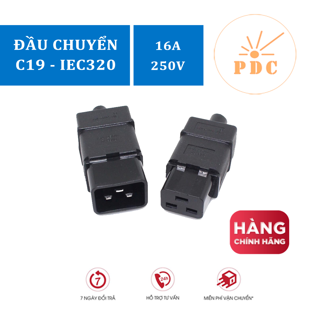 Phích Nguồn IEC320-C19 (Female) Dùng Cho UPS - PDU - SERVER