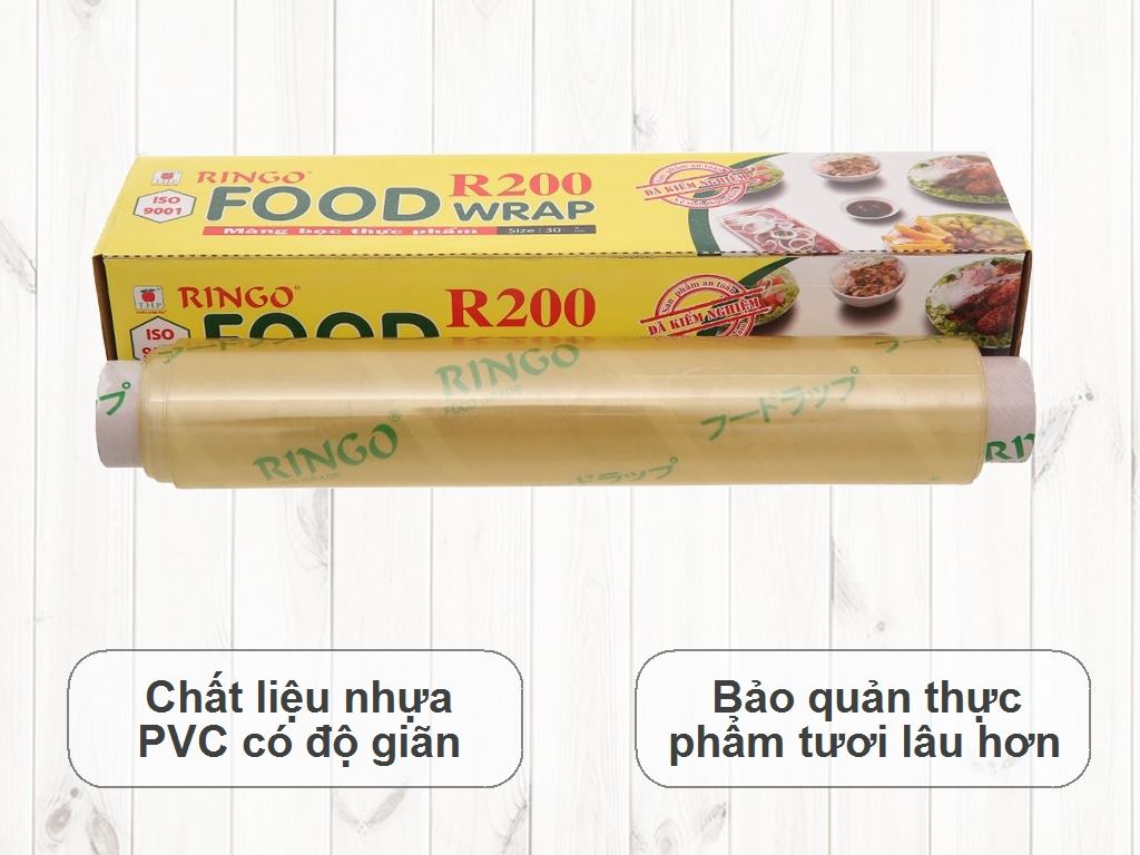 Màng bọc thực phẩm PVC Ringo 30cm x 150m