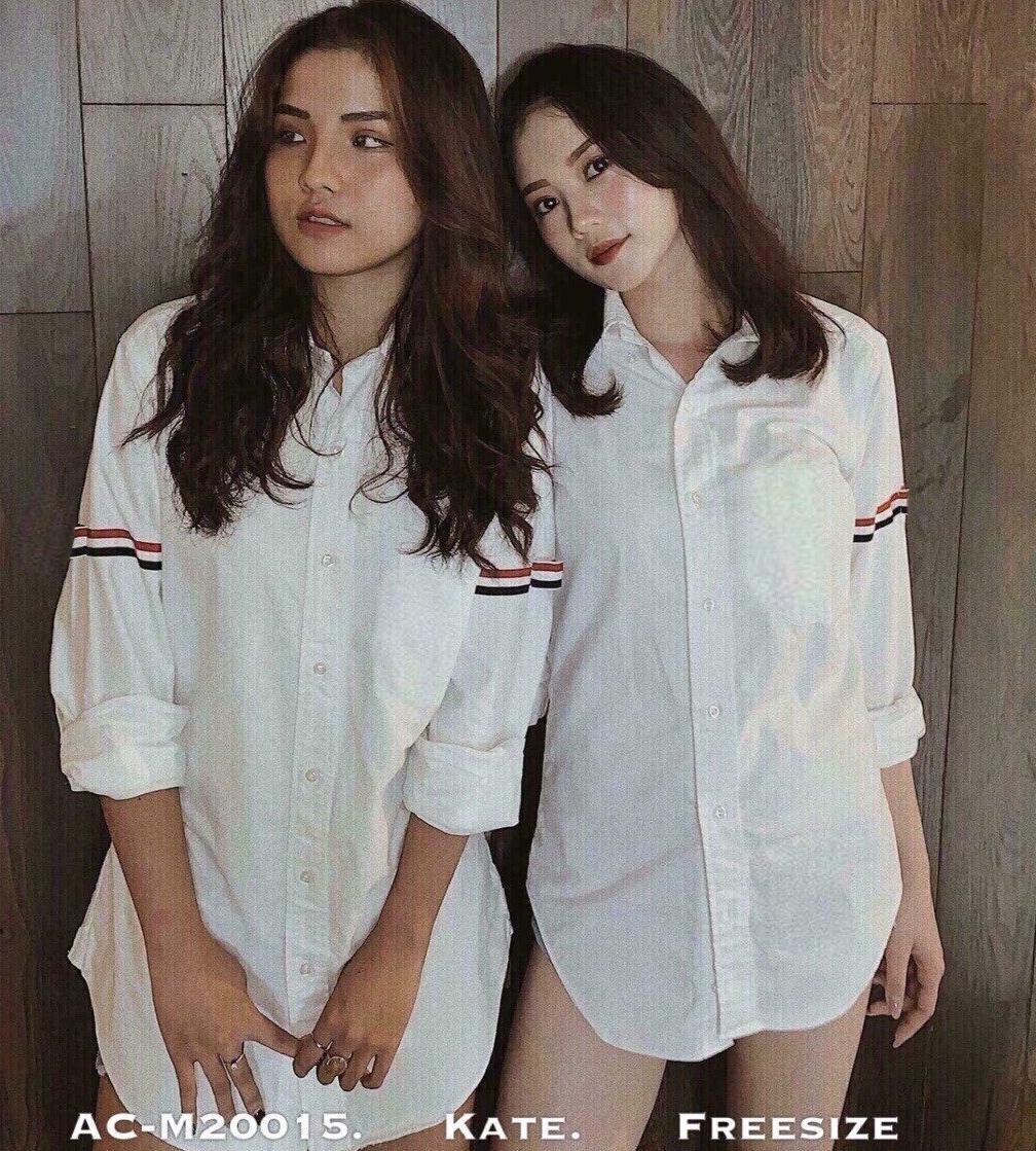 Áo sơ mi nữ sọc tay siêu hót