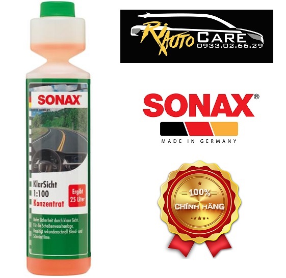 [HCM]Nước Rửa Kính Sonax Clear View 1: 100 Concentrate 250ml 371141