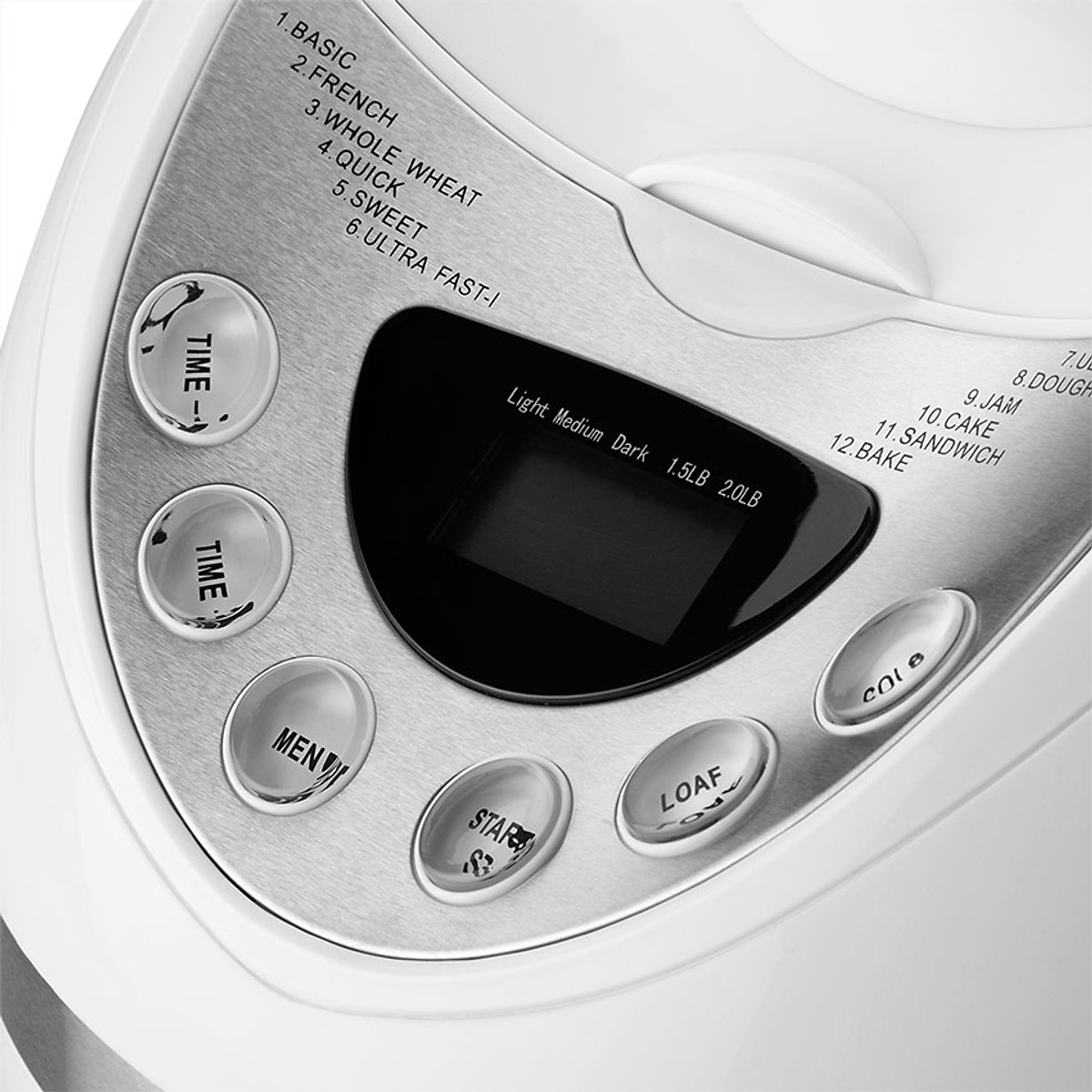 Máy làm bánh mỳ 12 chức năng Tiross TS820 (Trắng)