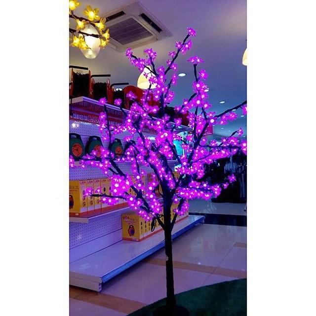 cây hoa đào có đèn led 1m2