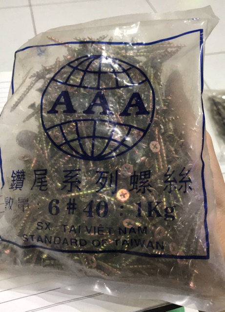 [Lấy mã giảm thêm 30%]Vít Vàng gỗ răng thưa (1kg) 3f 4f 5f 6f 7f
