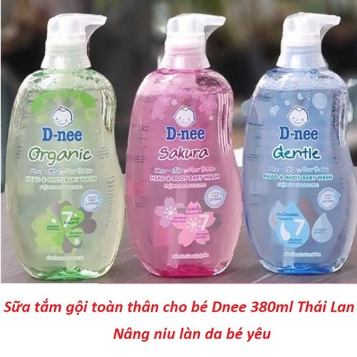 Dnee Baby Body Wash and Shampoo 380ml
