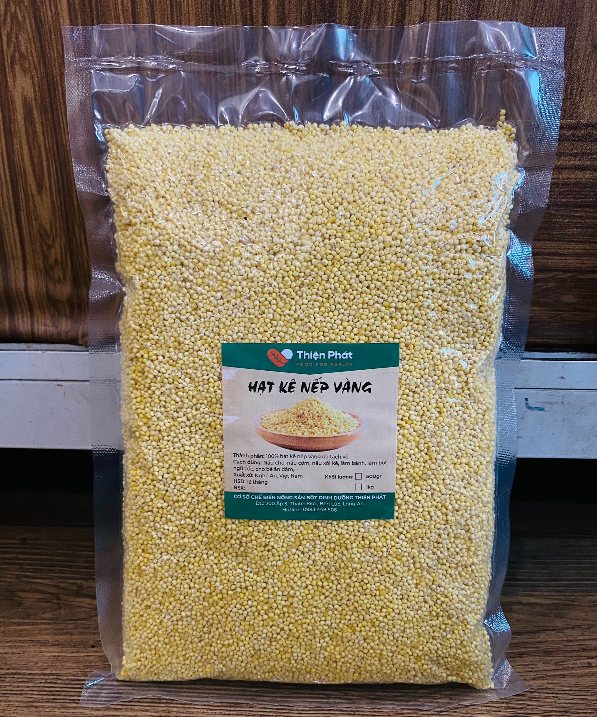 Hạt kê nếp vàng đã tách vỏ - thơm ngon 1000G