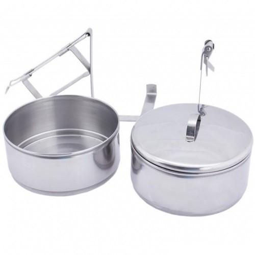 [HCM]HỘP ĐỰNG CƠM ( CÀ MÊN ) INOX 2 NGĂN SIZE 12x2