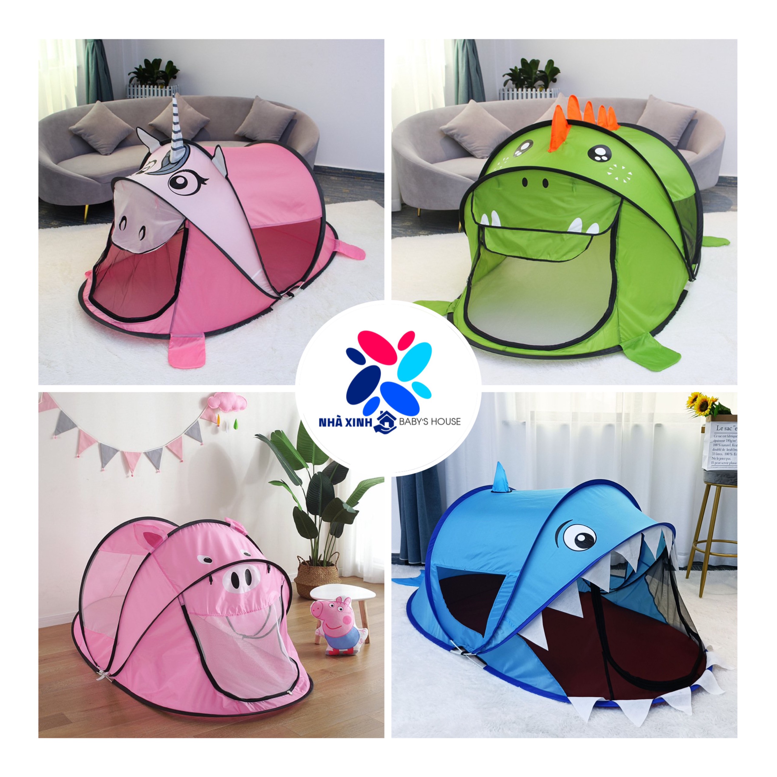 [SIÊU RẺ❤️] – Lều cho bé – Lều tự bung – Cao Cấp