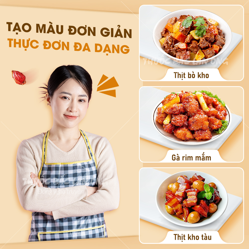 Quả dành dành 500g, chi tử khô tạo màu, mùi tự nhiên cho các món ăn