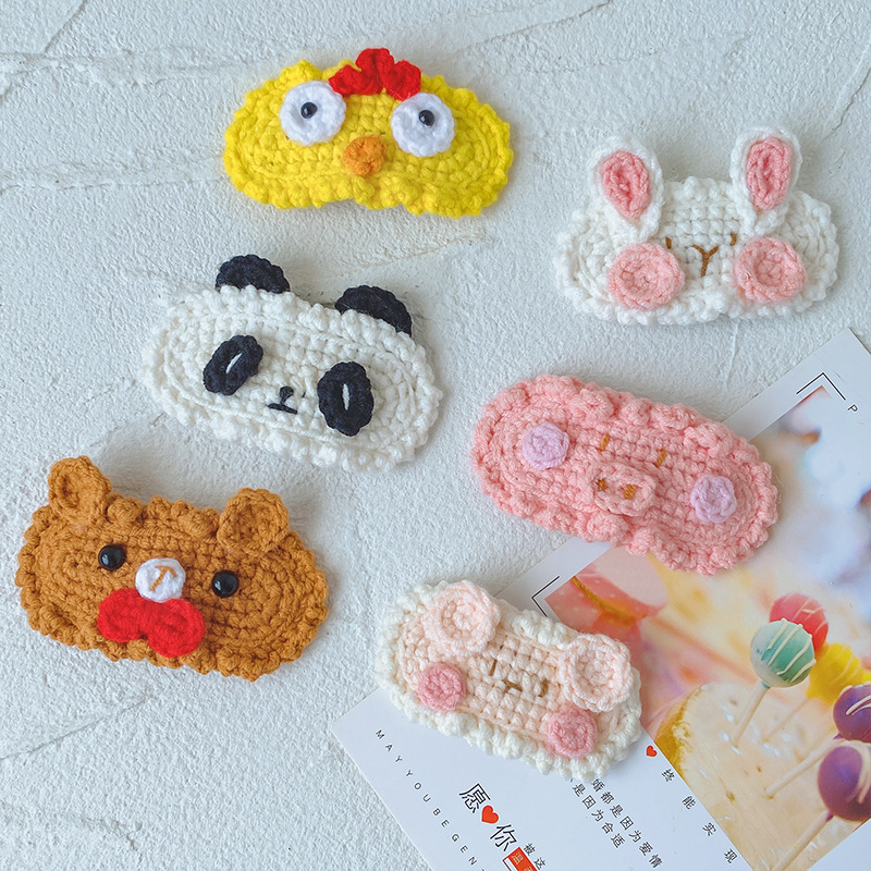 KẸP TÓC LEN HANDMADE  siêu dễ thươn, phù hợp với mọi lứa tuổi.( hình thật)
