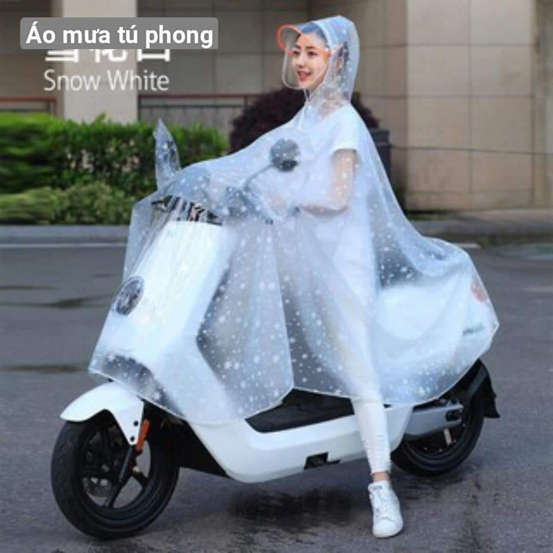 Áo Mưa - Áo Choàng Trong Suốt - Áo Trong Suốt Bảo Vệ Khỏi Mưa-Áo Mưa Khoác Tiện Dụng Phong Cách Hàn Quốc
