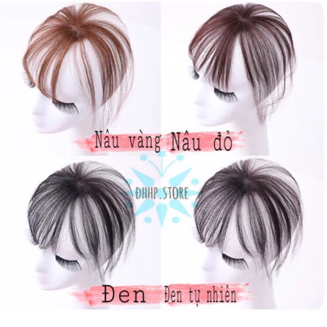 MÁI 3D TÓC Tóc mái 3D tóc thật 100%