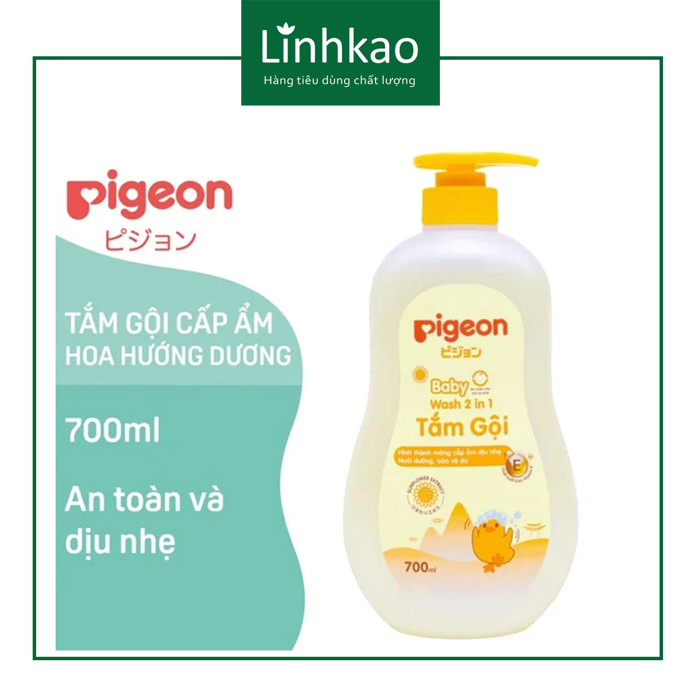 Tắm gội sữa tắm cho bé Pigeon 700ml cho da nhạy cảm - MixASale