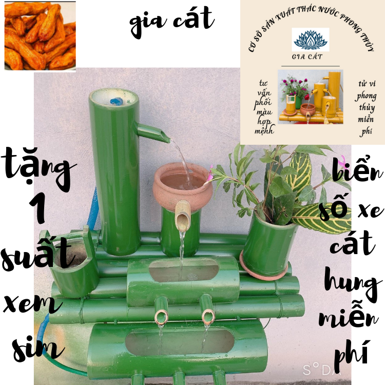 thác nước tài lộc-thác nước phong thủy(tặng 100g chuối sấy dẻo  không đường)