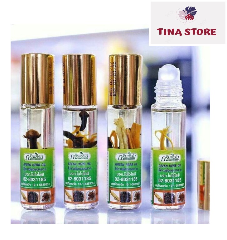 Dầu Gió Lăn Green Herb Thái Lan - Mẫu mới