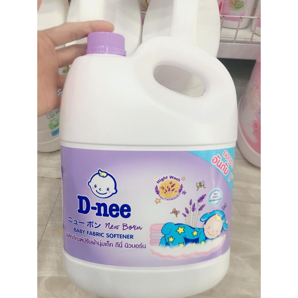 Nước xả Dnee can 2800ml  ( màu hồng / xanh lá / xanh dương / tím / trắng )