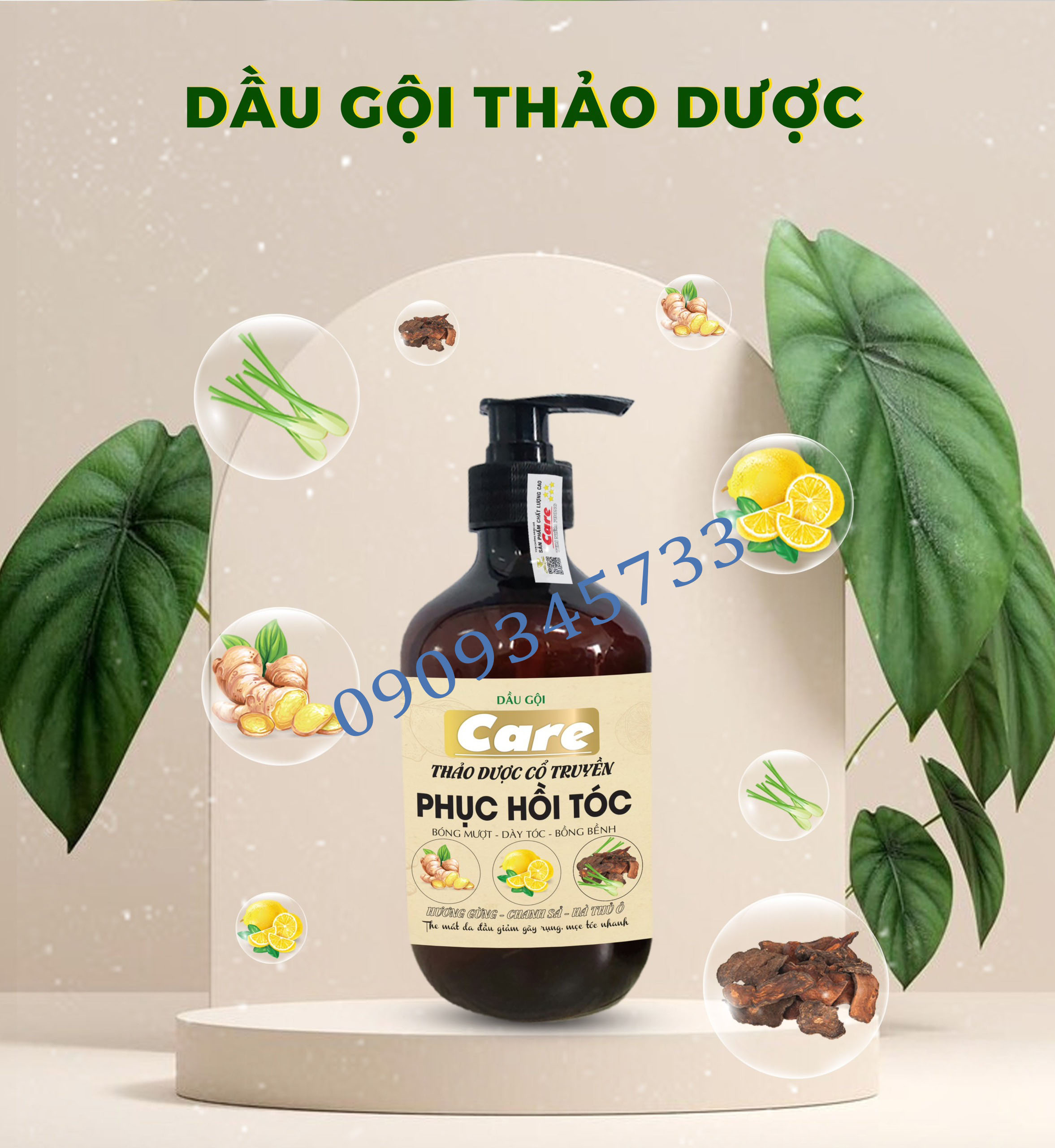 Cặp Gội Xã Thảo Dược Cổ Truyền 500 ML