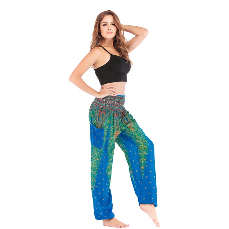 Quần alibaba, yoga, harem, boho mặc nhà, thể thao H00109