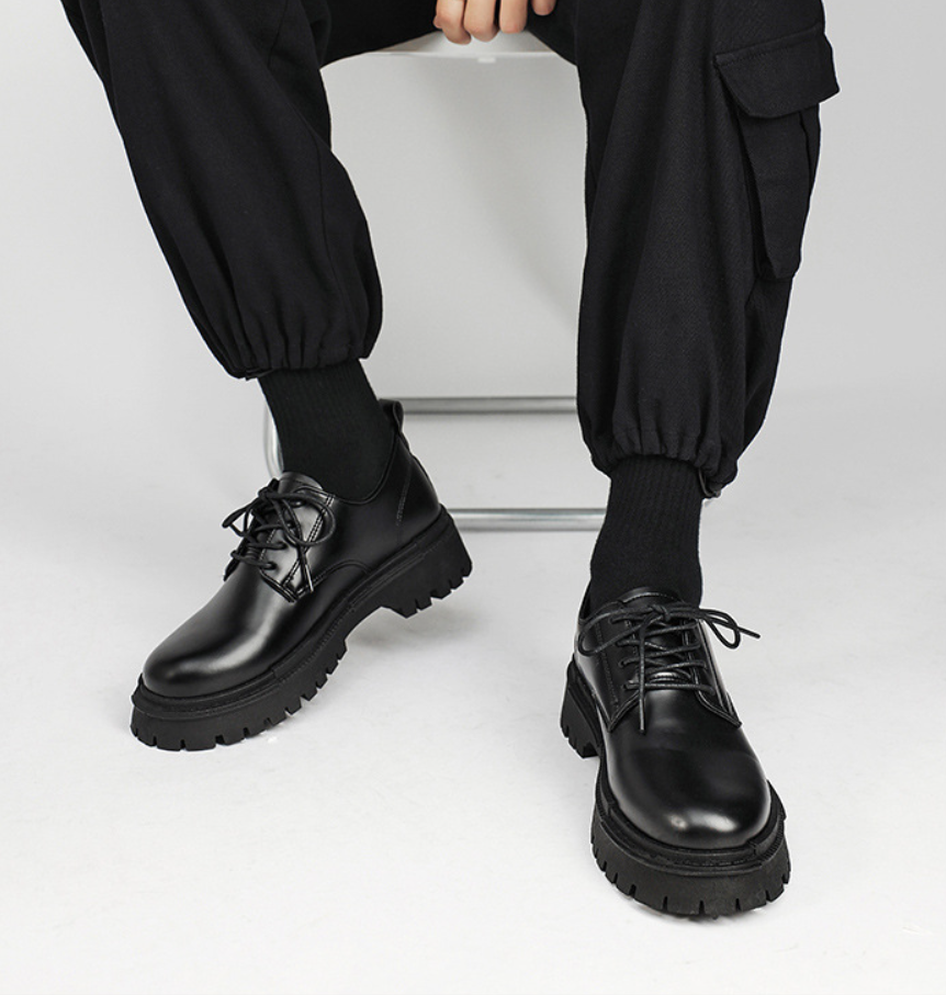 (New 2023 - Hàng cao cấp) - Giày da dr marten thấp cổ tăng chiều cao form hàn bản 7601