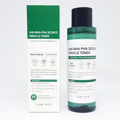 Nước hoa hồng trị mụn AHA BHA PHA 30days miracle