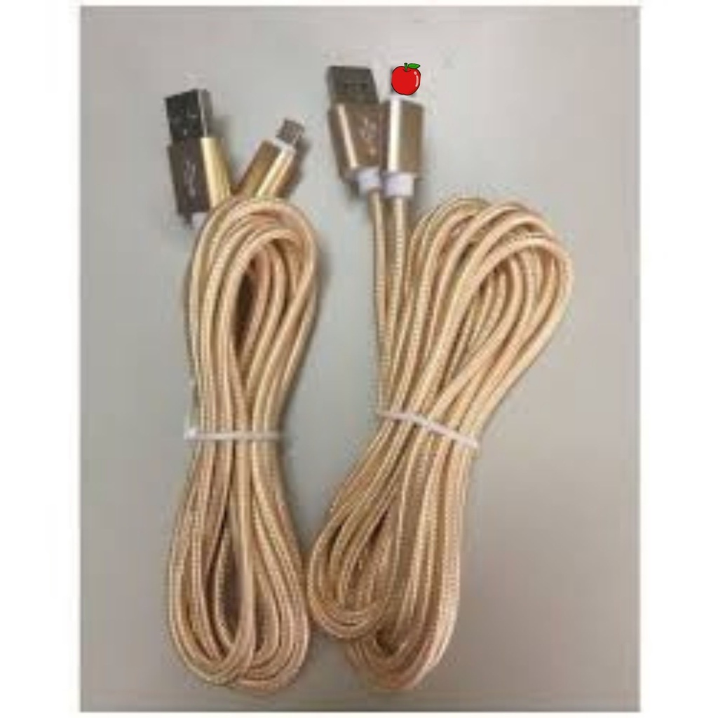 Cáp Sạc Bọc Dù-Micro- Type C 3m Siêu Bền-Tiện Lợi
