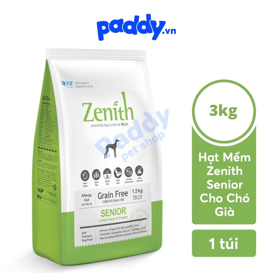 Hạt Mềm Cho Chó Già Zenith Senior Gà & Cừu