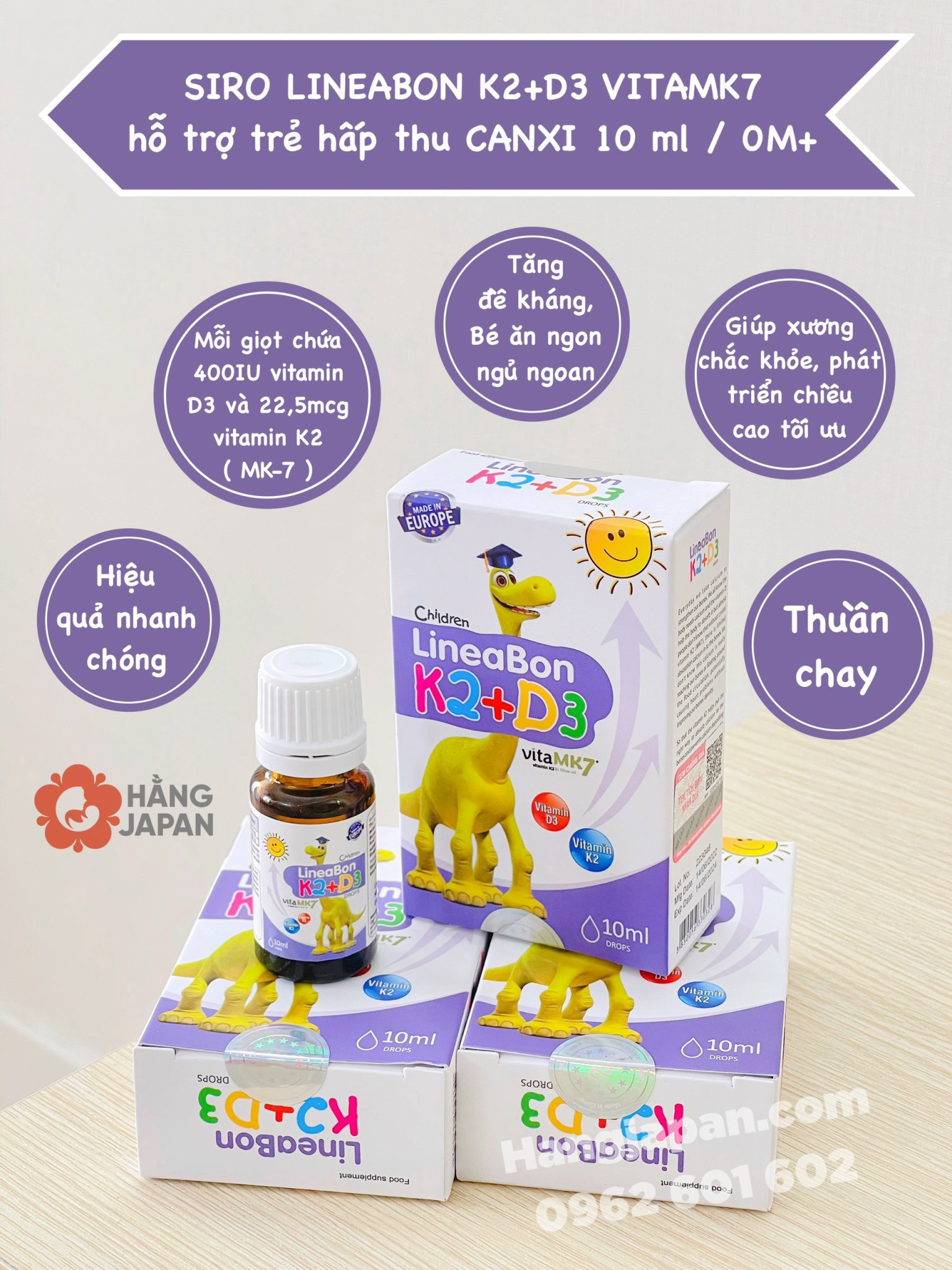 Vitamin K2+D3 Lineabon Drops 10ml