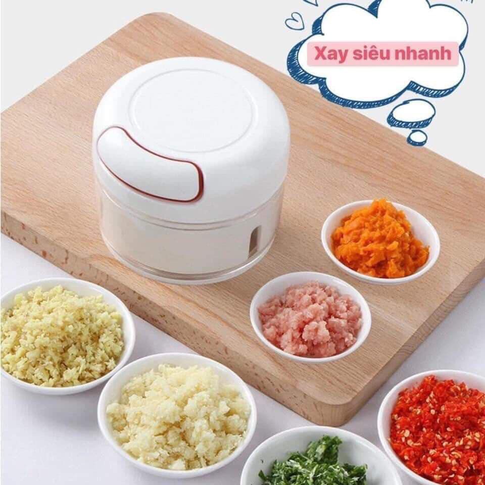 Xay Tỏi Ớt Mini Bằng Tay Mini Food Chopper, Máy Xay Thịt Thực Phẩm