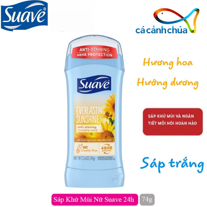 Lăn khử mùi Suave 24 Hour Protection 74g - Mỹ