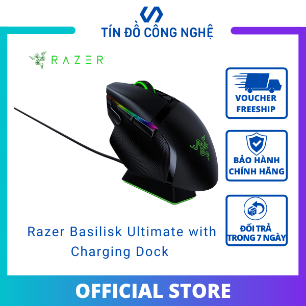 Chuột Gaming không dây Razer Basilisk Ultimate with Charging Dock