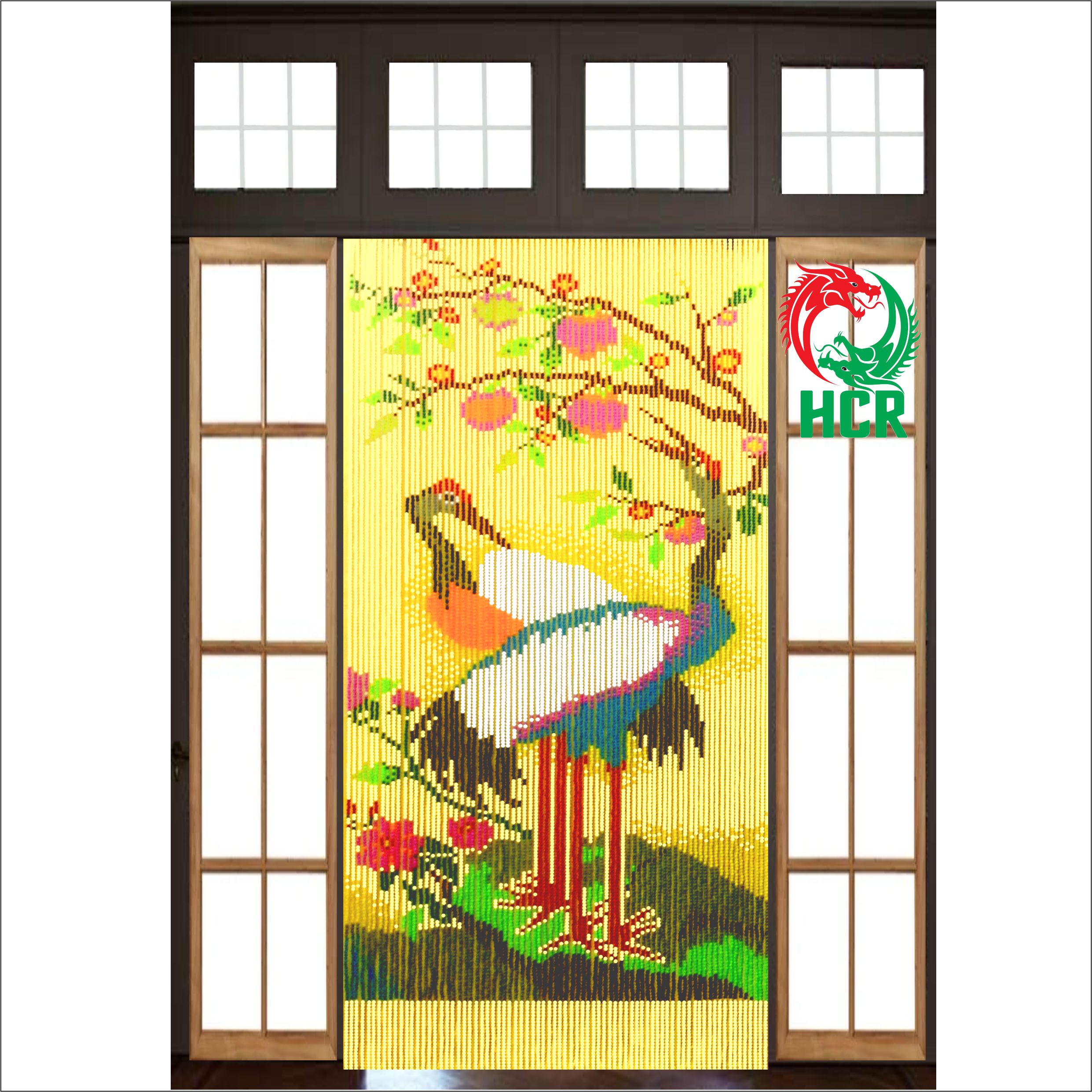 Màn hạt nhựa - Công ty Hai Con Rồng - Code 820 Hạc Chân Đỏ
