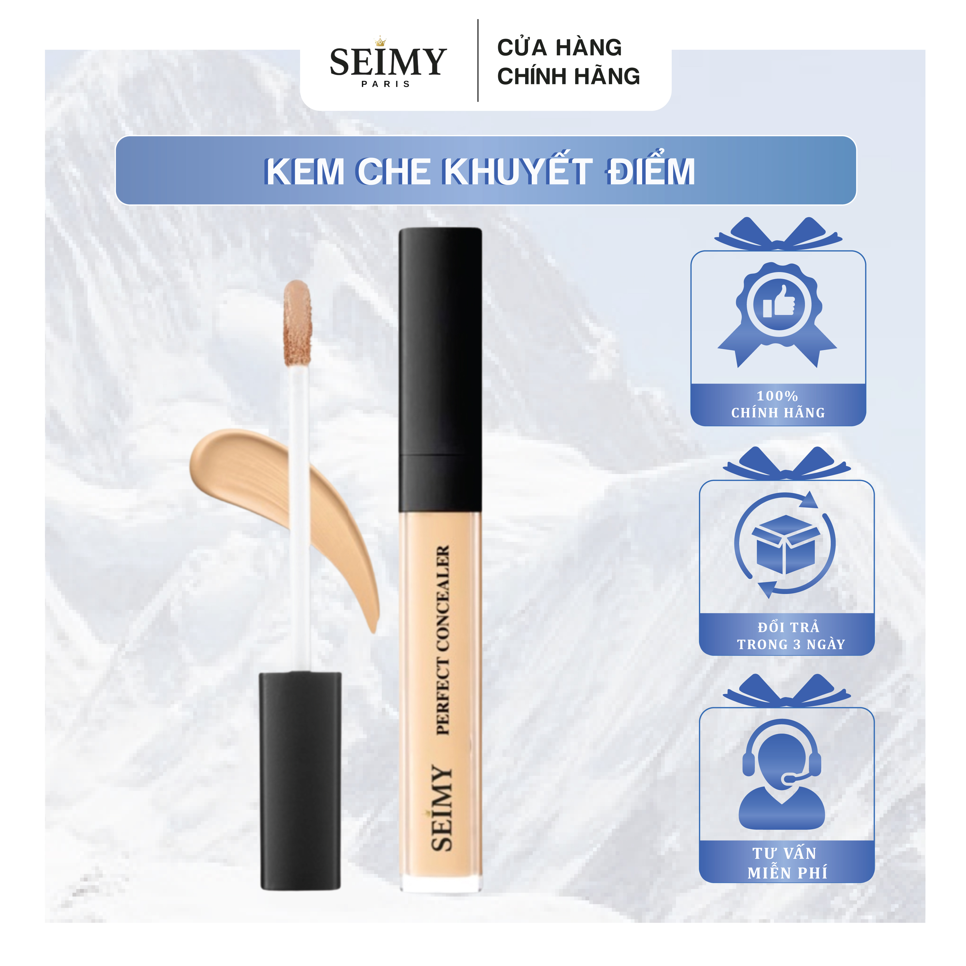 Kem Che Khuyết Điểm SEIMY - Perfect Concealer 4ml