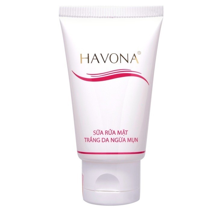 Sữa Rửa Mặt Trắng Da Ngừa Mụn Havona 50ml