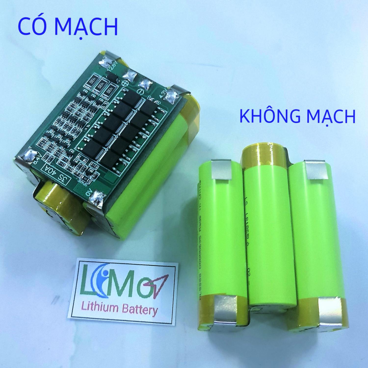 Khối pin 3s pin máy khoan ryobi 5ah 12v nhiều mẫu - có mạch 3s 40a / không mạch / khối pin đầy đủ tặng kèm sạc pin lithium 3s 12v 2a