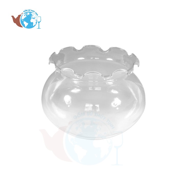 [HCM]B1-BỂ CÁ THỦY TINH HỒ CÁ CHẬU CÂY MIỆNG BÈO D13CM x 14CM
