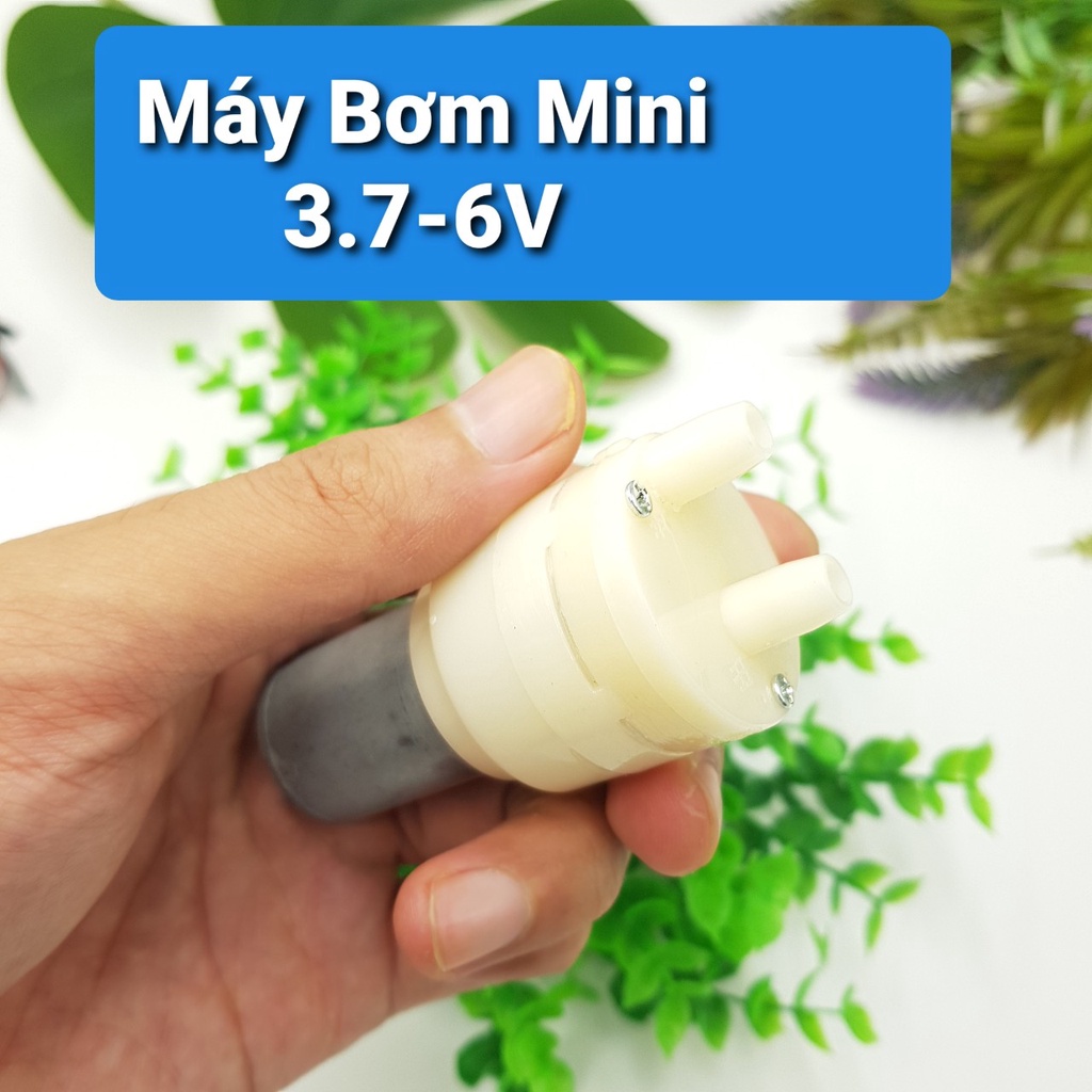 Máy bơm nước mini 3.7V 5V 6V 🍀 Máy bơm rửa tay sát khuẩn rót r.ượu chất lỏng tiện dụng