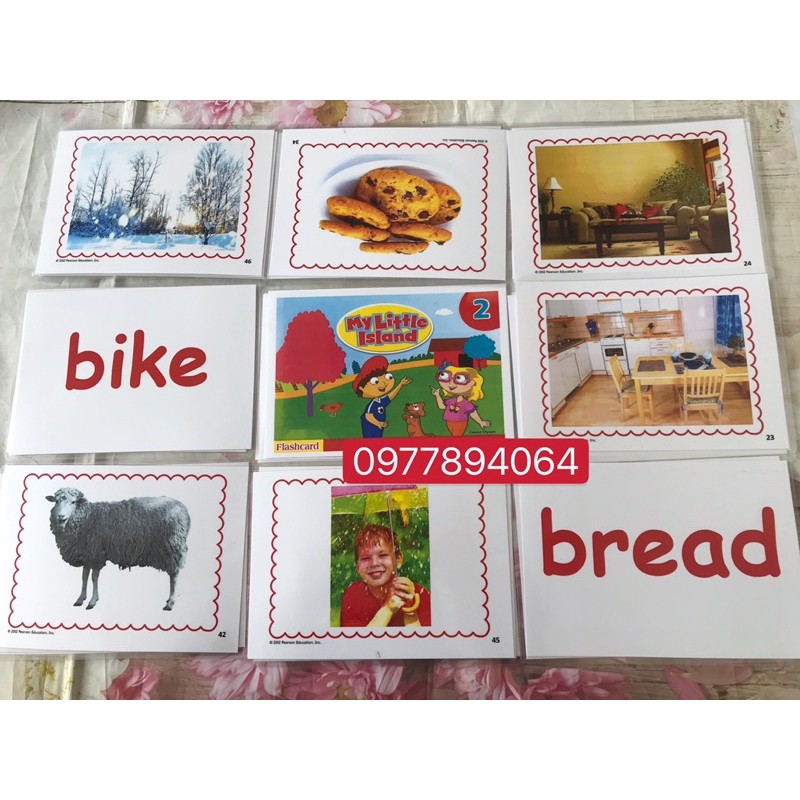 Thẻ Flashcards My Little Island 1-2-3 ( ép plastics bền đẹp)