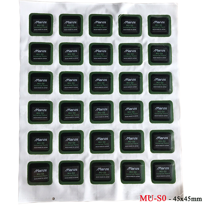 Vỉ miếng vá hình vuông MU dùng cho lốp không săm - Maruni, Nhật Bản