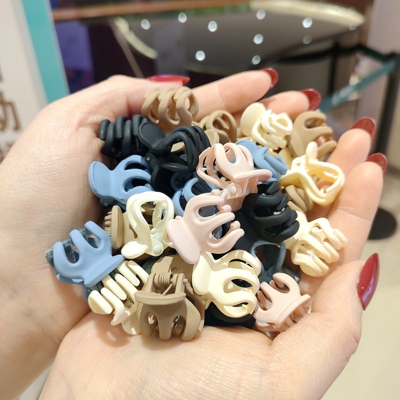 Hộp 20 cặp tóc càng cua nhiều màu sắc cho nữ, kẹp tóc cột cao đuôi ngựa, kẹp tóc mái cố định 2022