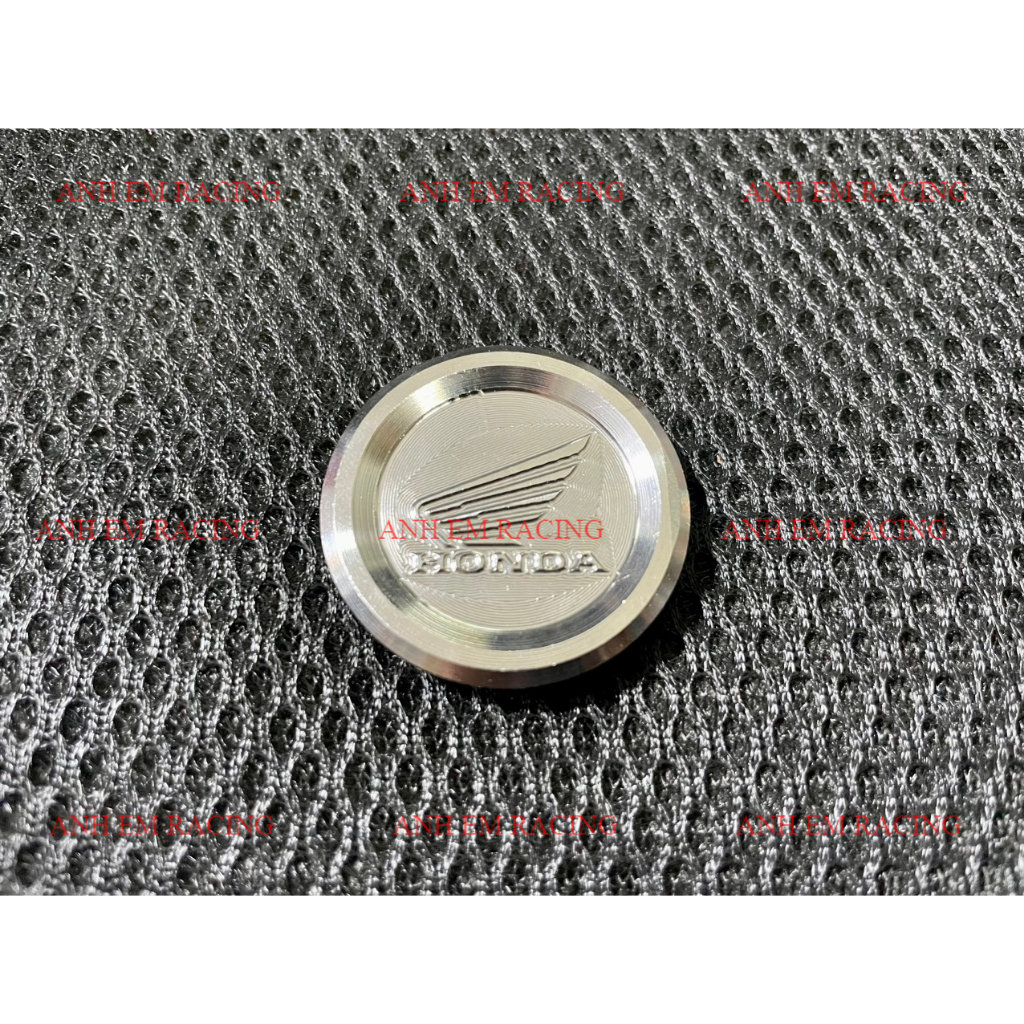 Núm chụp hộp sên, nắp đậy catte salaya inox 304 logo cánh chim gắn xe wave, dream, fu, fu led, wave 125i thái