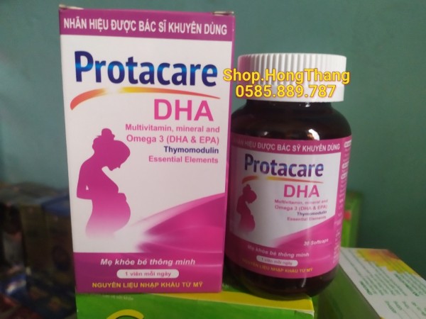 Protacare DHA Viên bổ bà bầu Bổ sung sắt, acid folic, vitamin cho mọi phụ nữ mang thai và cho con bú giá rẻ