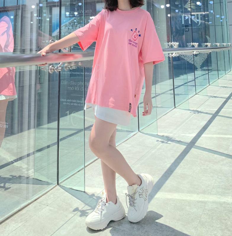 Áo thun TSUN Candy Tee-Pink unisex nam nữ