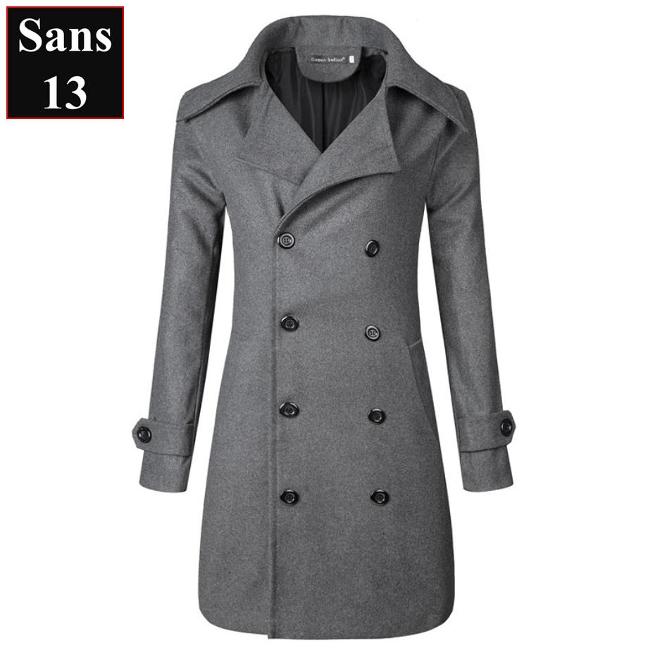 Áo dạ nam dáng dài Sans13 măng tô hàn quốc đẹp mangto khoác ngoài trench coat man